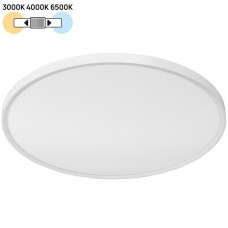 Φωτιστικό Πλαφονιέρα Φ28 Στρογγυλό LED 16/20/24W 230V CCT με Οπίσθιο Φωτισμό Λευκή IP40 21-283240